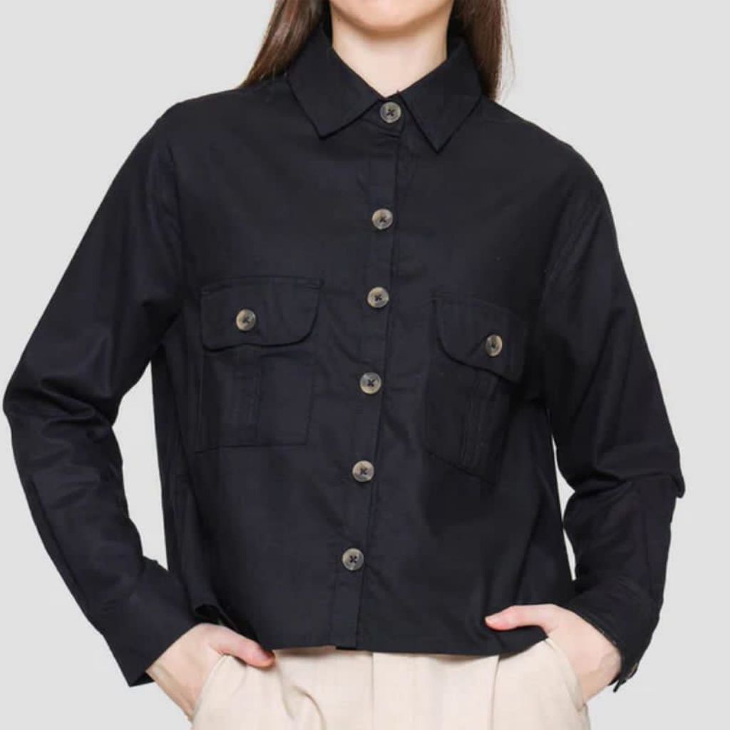 Nevada kemeja lengan panjang Wanita Dewasa Size S - XL