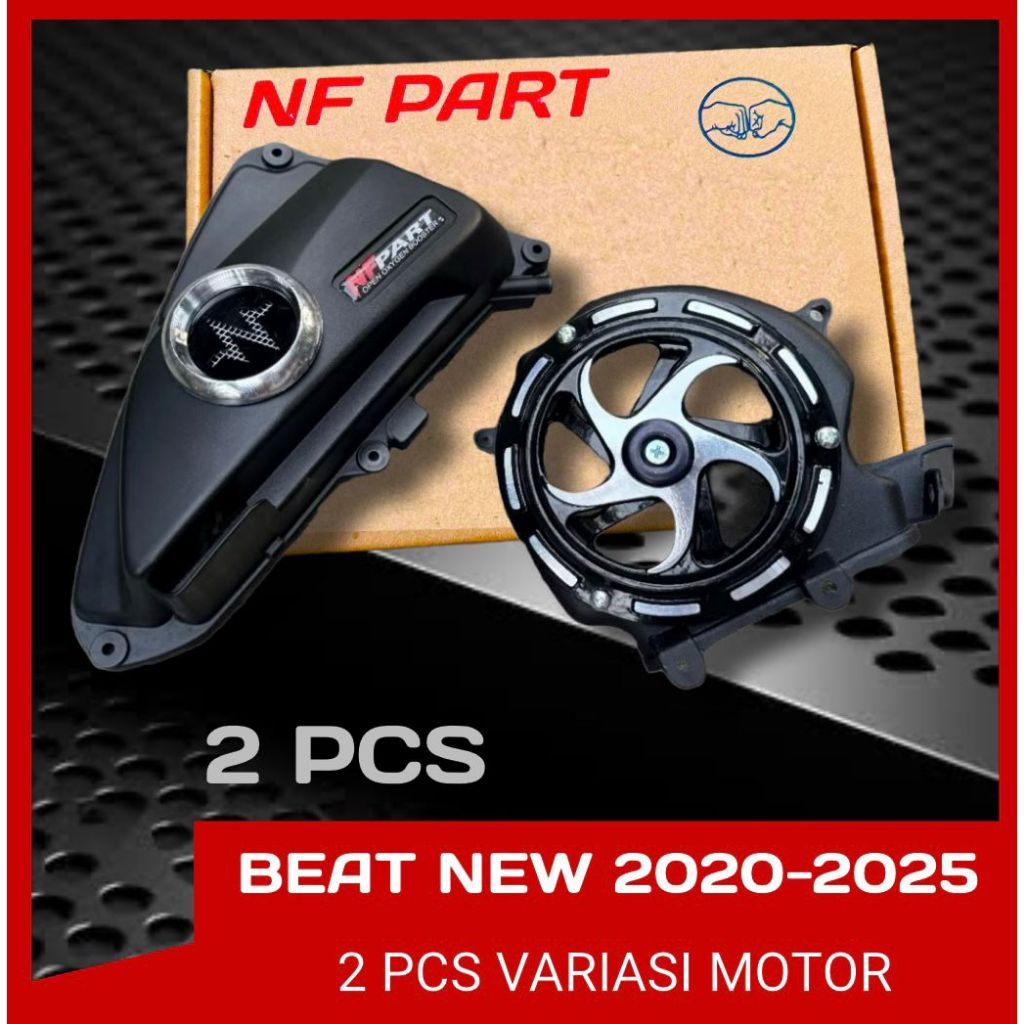 2 PCS PAKET SEPINER DAN CORONG UDARA TUTUP FILTER BEAT DELUX SCOOPY NEW GENIO PAKET SEPINER