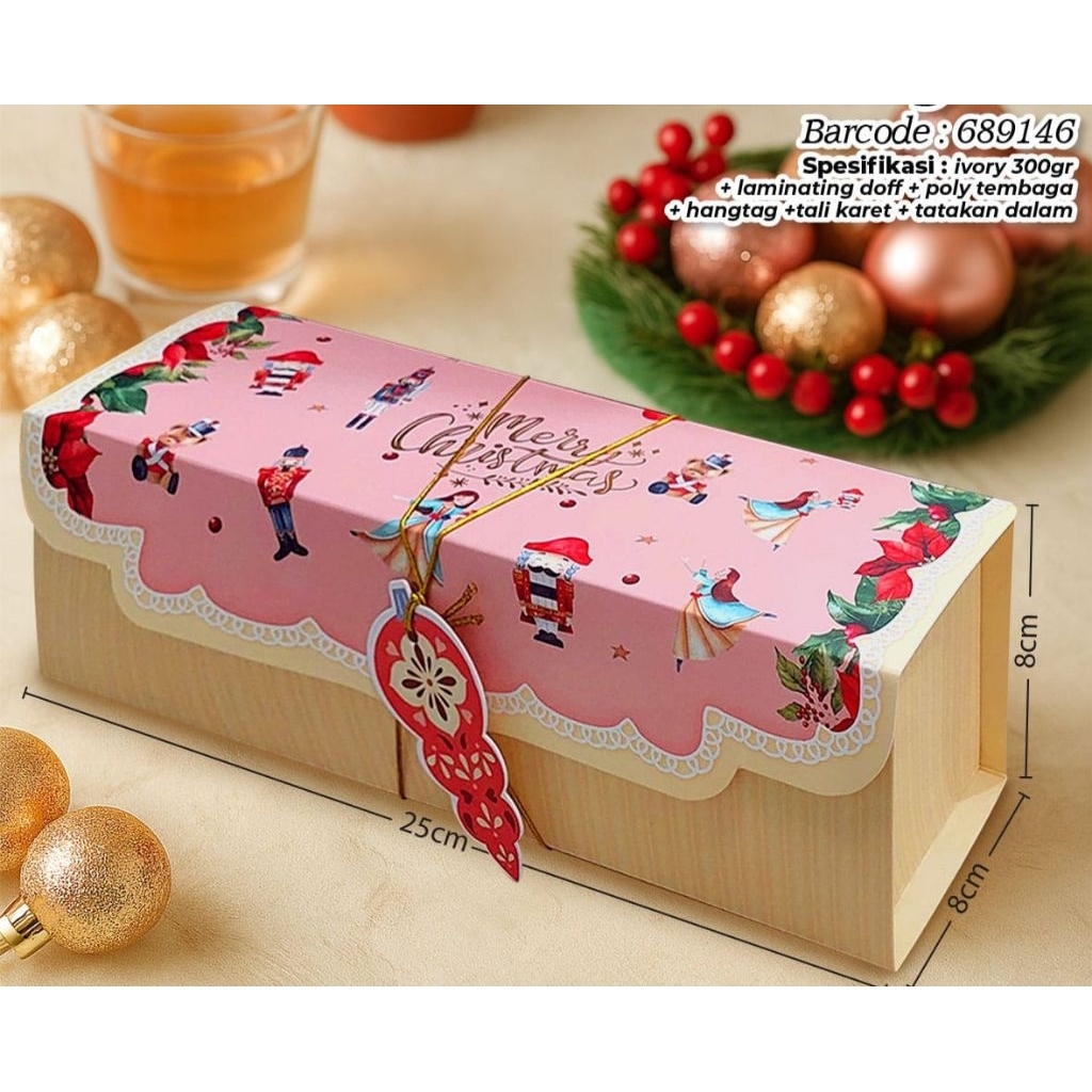 

Sunny Christmas Box Natal 25x8 Box Natal Bolu Gulung Box Natal Cake Roll Box Natal Roll Cake Bos Natal Lapis Legit Dus Natal Kue Kotak Natal Bolu Lapis Box Hampers Kue Bolu Box Natal Souvenir