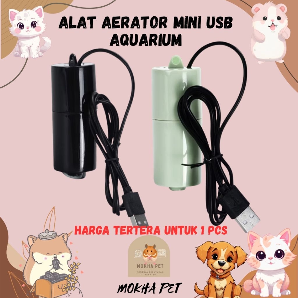 alat aerator mini usb aquarium ikan