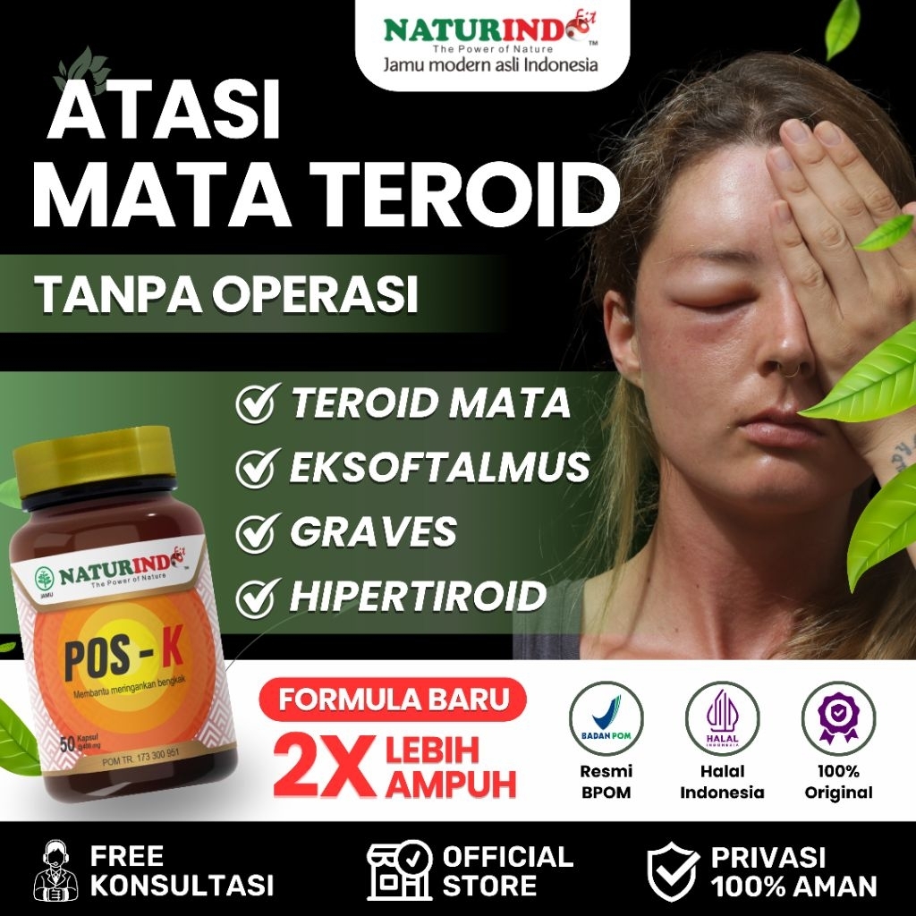 𝗢𝗕𝗔𝗧 𝗧𝗘𝗥𝗢𝗜𝗗 𝗠𝗔𝗧𝗔 𝗠𝗘𝗡𝗢𝗡𝗝𝗢𝗟 Gondok Beracun Hyperteroid Hiperteroid Mata Teroid