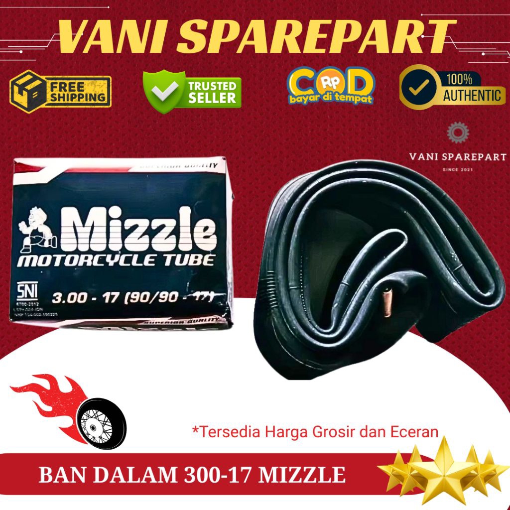 BAN DALAM 300-17; 90/90-17 MIZZLE