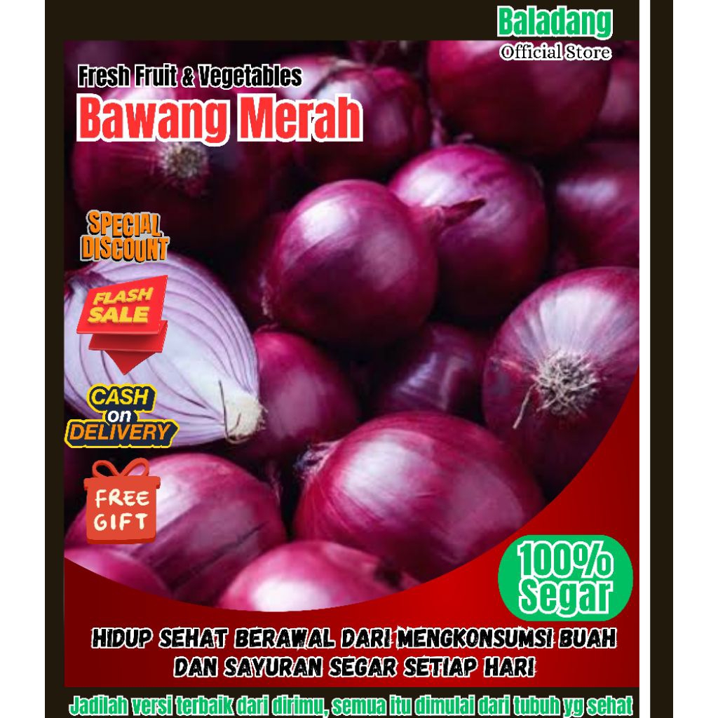

BOS - Bawang Merah 1 Kg / Bawang Merah Pengunungan