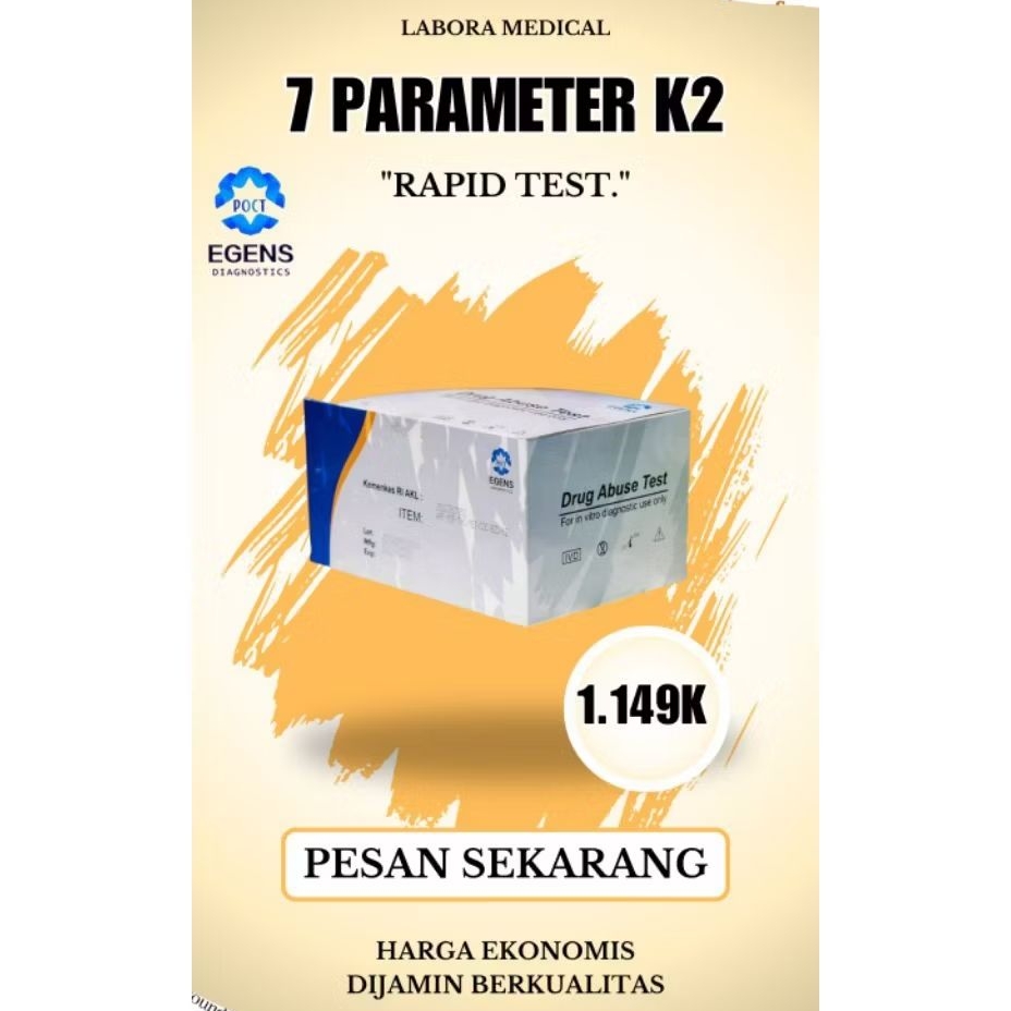 Test Narkoba 7 Parameter K2 Cassette Device