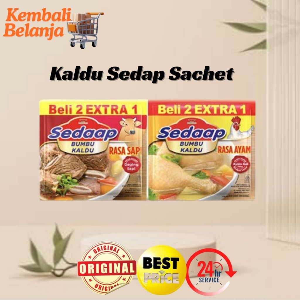 

Bumbu Kaldu Sedap 1 Sachet/ Sedaap Bumbu Kaldu/ Bumbu Kaldu Sedaap/ Bumbu Sedap Ayam Sapi/ Kaldu Sedaap Sapi Ayam