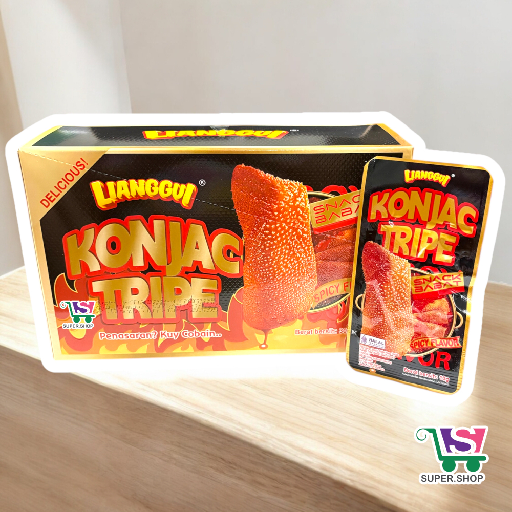 

Konjac Tripe Snack Babat Spicy (isi 30 pcs)