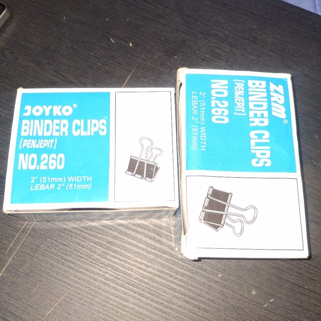 

JOYKO ZRM BINDER CLIPS (PENJEPIT) NO.260