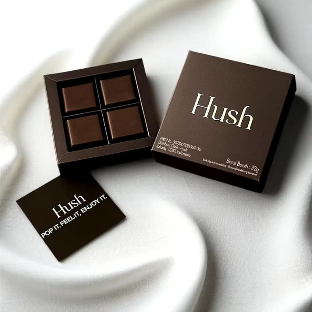 

Hush Coklat Viral Magic Untuk Pasangan Romantis Hush Chocolate Dark Milk 32gr Isi 4 Pcs