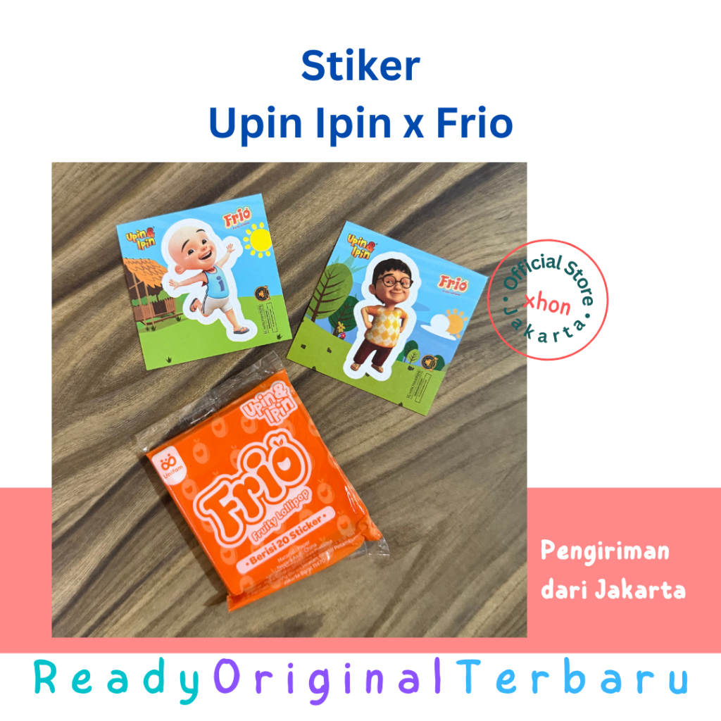 

[ORIGINAL] Stiker Upin Ipin x Frio | Sticker Upin Ipin | Sticker Frio | Stiker Anak | Mainan Anak