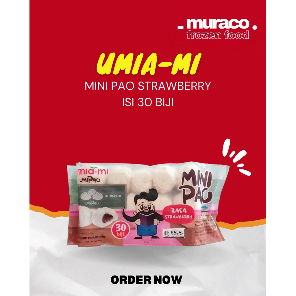 

Umiami Mini Pao Strawberry Isi 30 Biji
