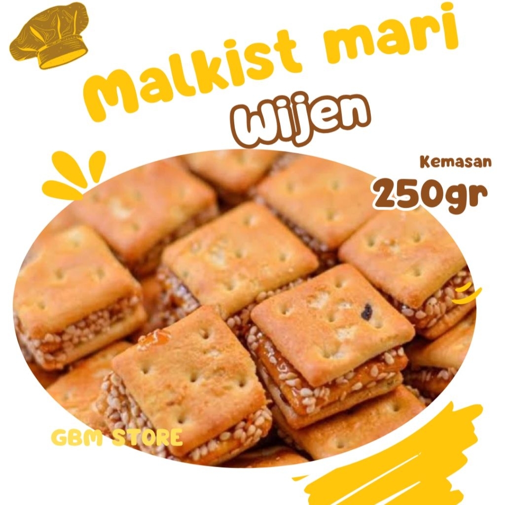 

Malkis Wijen Mini 250gram Biskuit Malkis Karamel Gabin Wijen