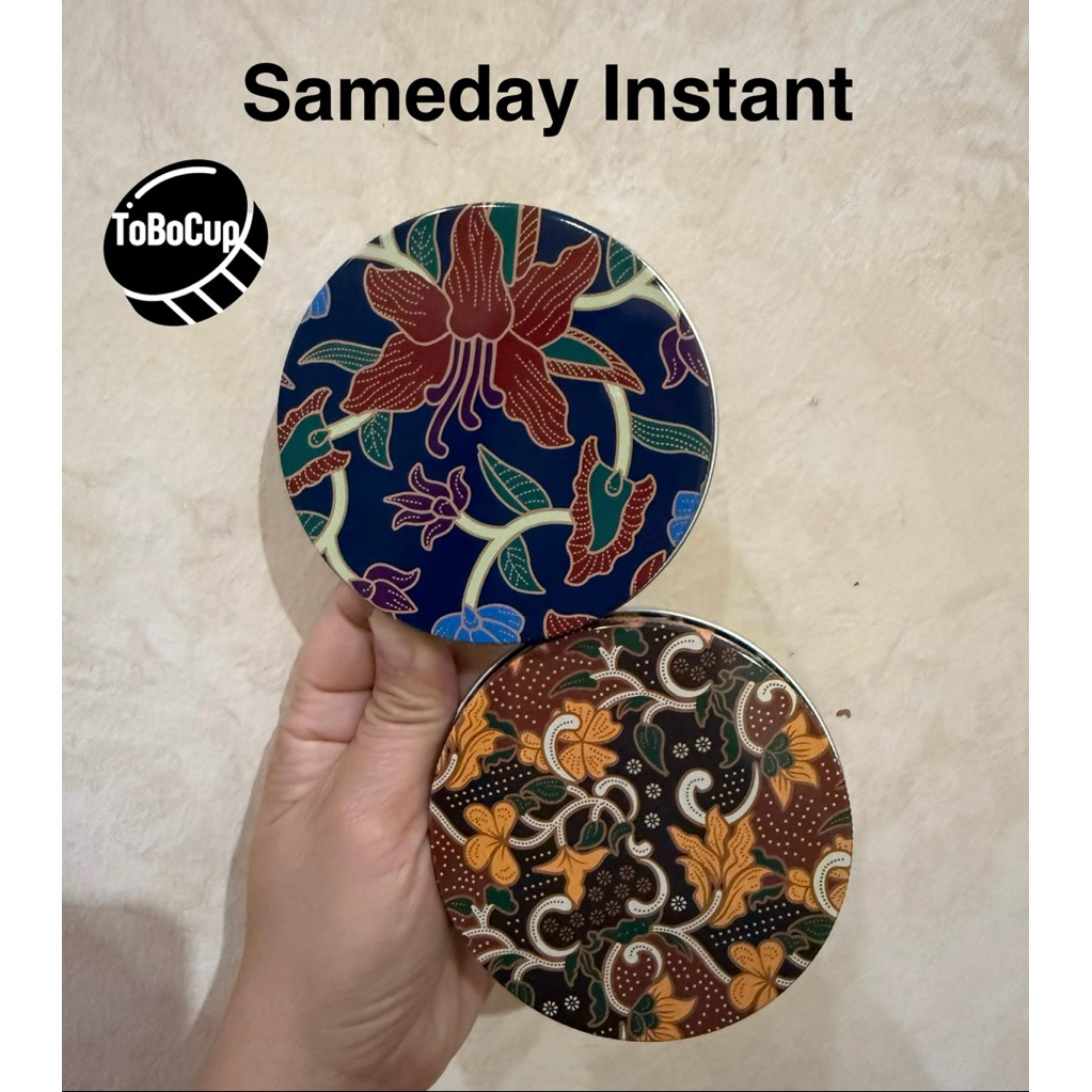 SAMEDAY INSTANT TUTUP SAJA TOPLES TABUNG ALUMINIUM BERCORAK BATIK