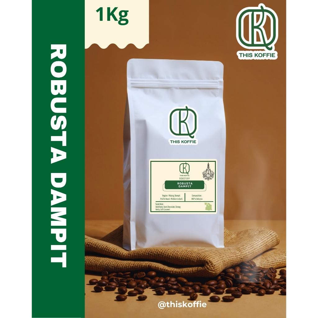

Kopi Robusta Dampit Malang Grade 1 – Roasting Medium to Dark, Rasa Kuat & Mantap!