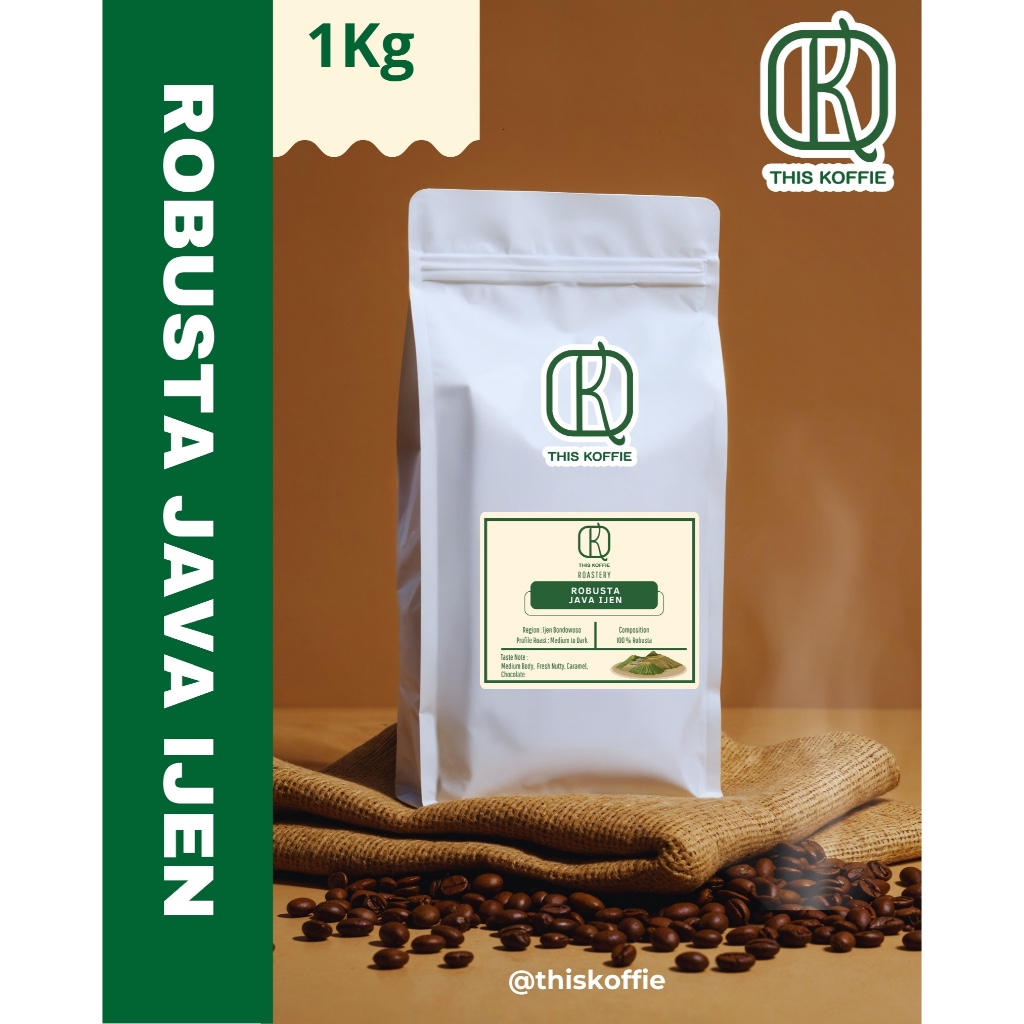 

Kopi Robusta Java Ijen – Roasting Medium to Dark | Aroma Kuat & Body Tebal