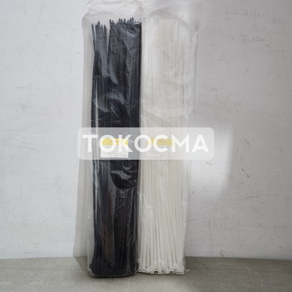 

Cable Tie / Kabel Ties isi 100bh 7,2x500mm Putih&Hitam Sunfree/Powell