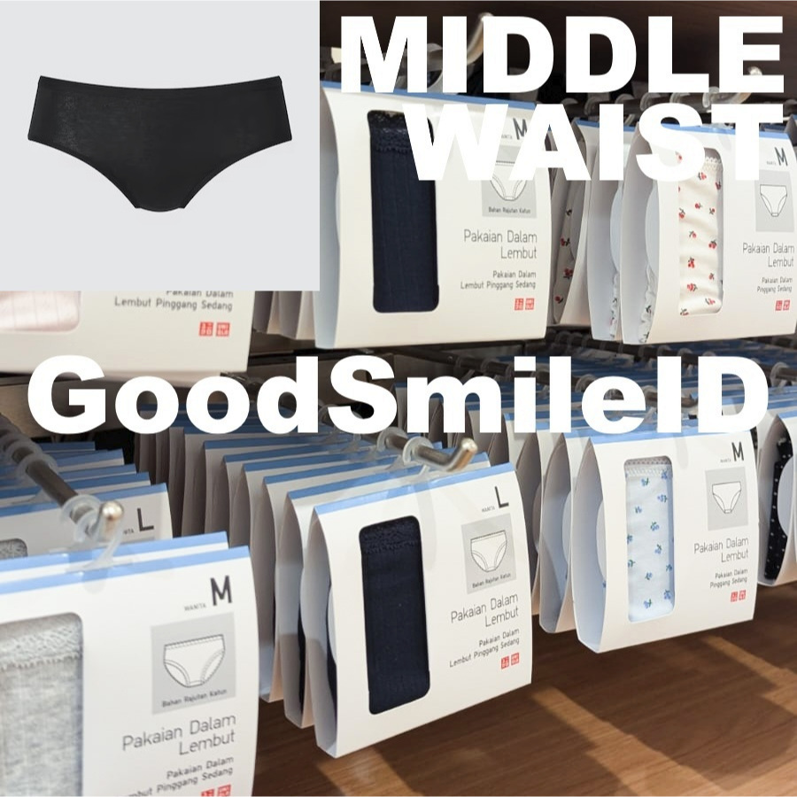 SALE Women Pakaian Dalam Middle Waist Pinggang Sedang (Modal x Katun) Motif Renda Celana CD WANITA J