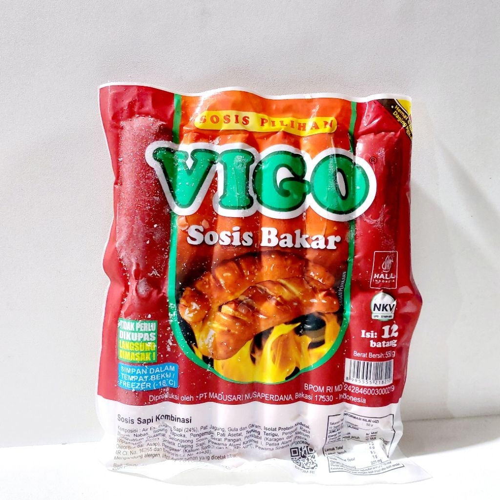 

SOSIS VIGO BAKAR ISI 12 PCS BERAT 500 GRAM