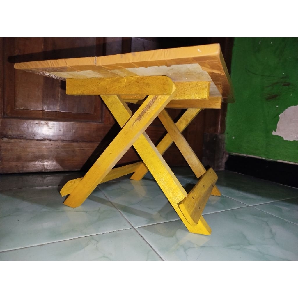 MEJA LIPAT KAYU MEJA BELAJAR LIPAT / MEJA BELAJAR KARAKTER / MEJA BELAJAR ANAK /MEJA BELAJAR TAYO