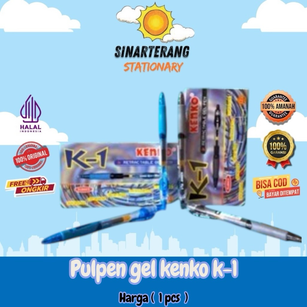 

Pulpen gel Kenko K-1 0.5mm