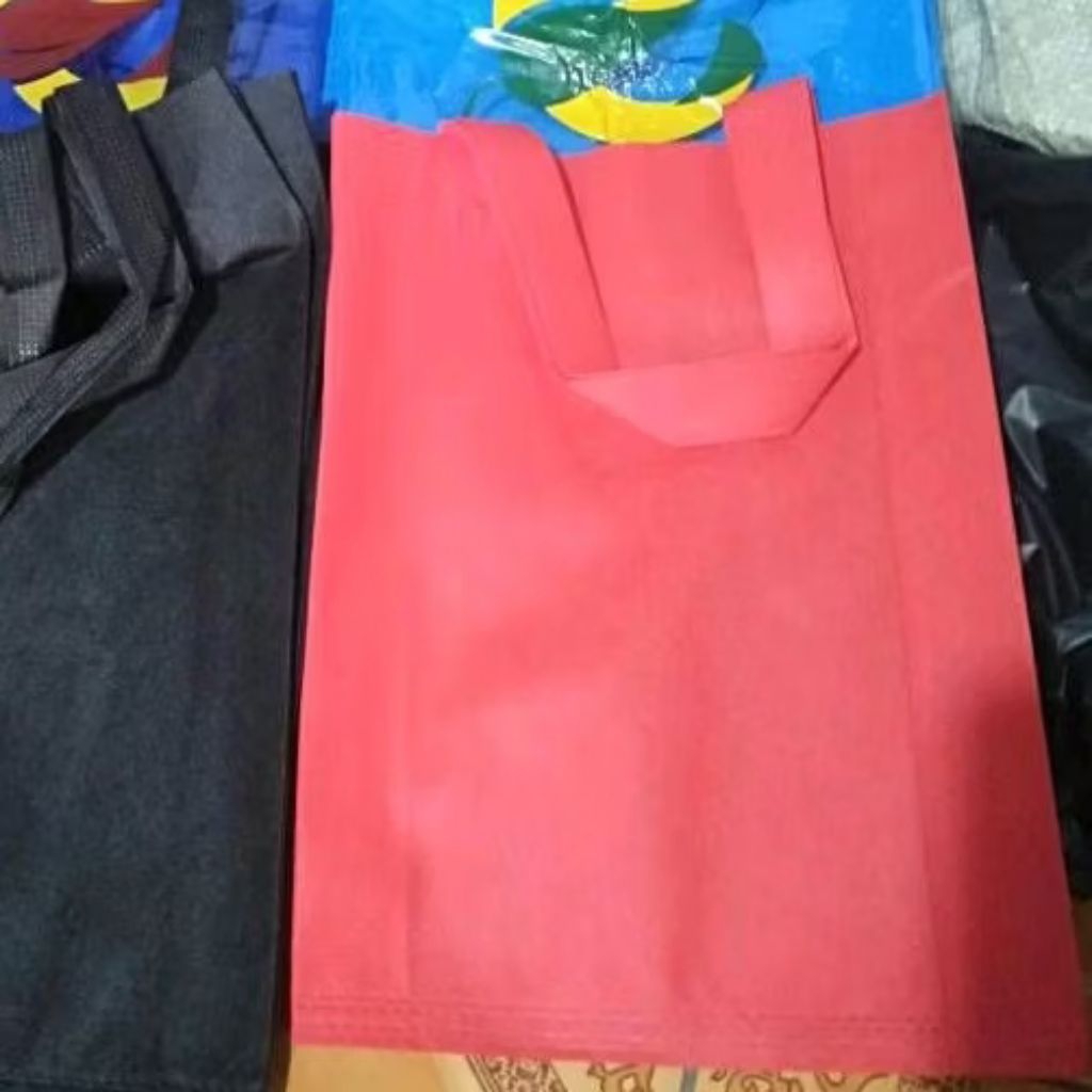 TAS SPUNBOND SABLON TIPE HANDEL LIPAT SAMPING / HLS 30*40 CM 30 X 40 CM  GROSIR  MURAH GOODIE BAG GO