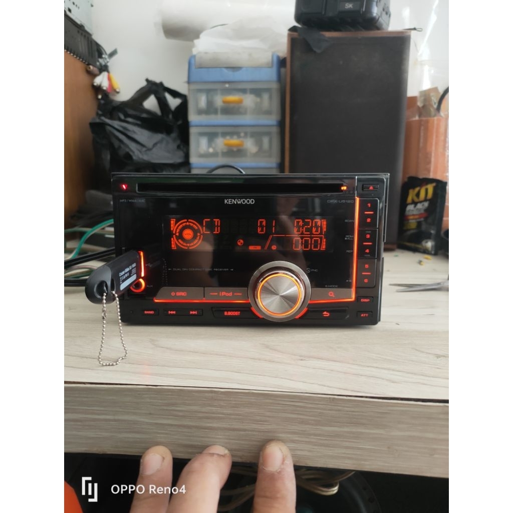 Headunit dobeldin Kenwood DPX-U5120 original Honda jaz