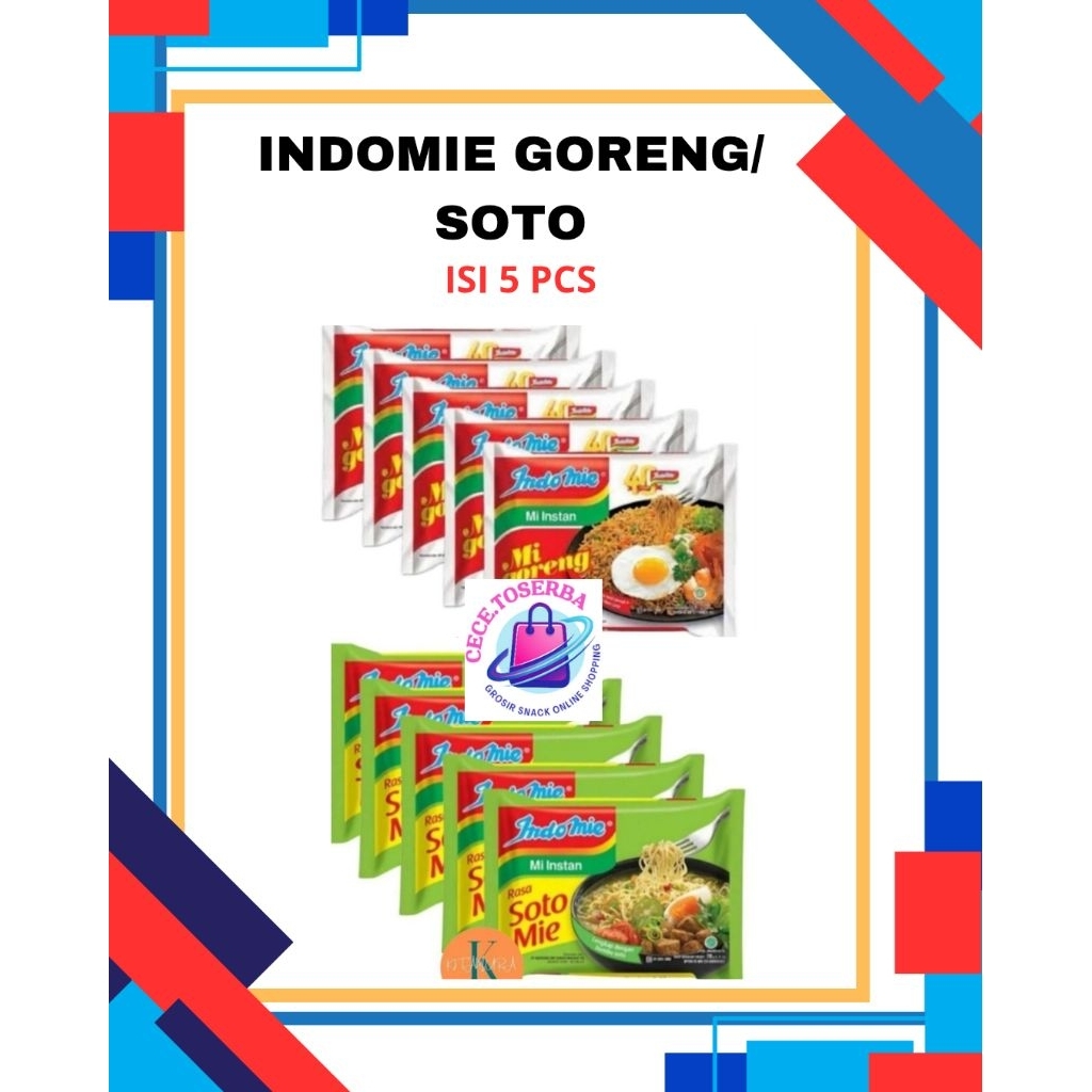 INDOMIE MI RASA GORENG/ SOTO ISI 5