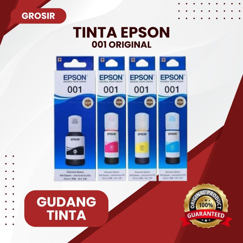 Tinta Epson 001 Original For Printer L4150 L6160 L1670 L1690