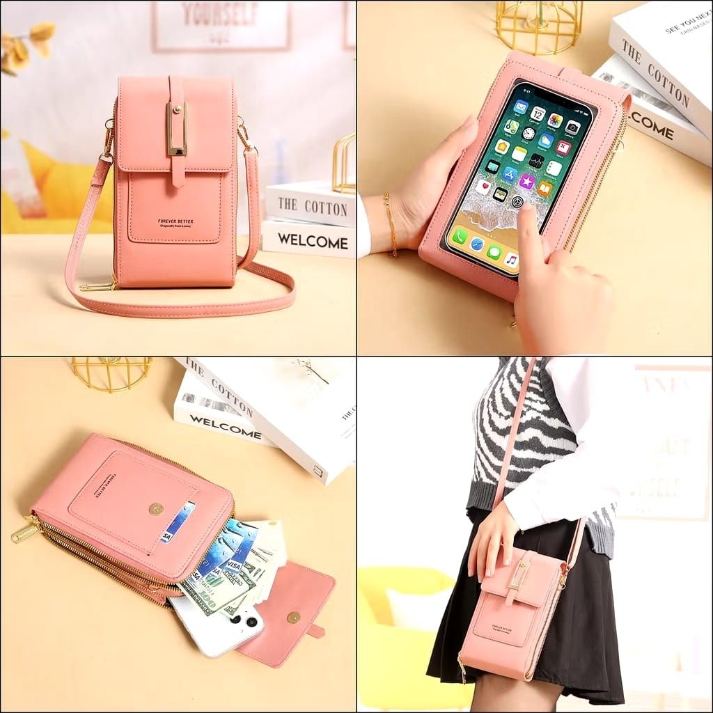VC TAS HP TOUCHSCREEN FOREVER BETTER DOMPET SLINGBAG HANDPHONE LAYAR SENTUH
