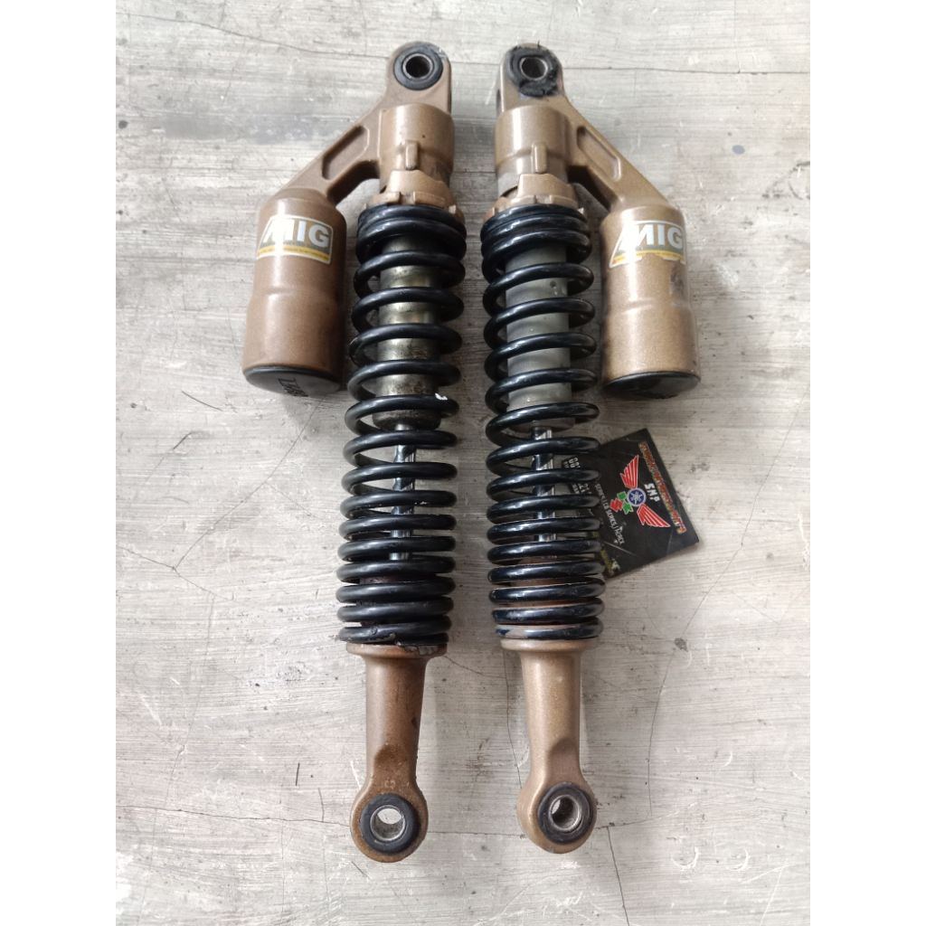 Shock Belakang TVS 180cc RTR Apache original panjang 36cm cocok untuk trail gastrack tril jadul tril