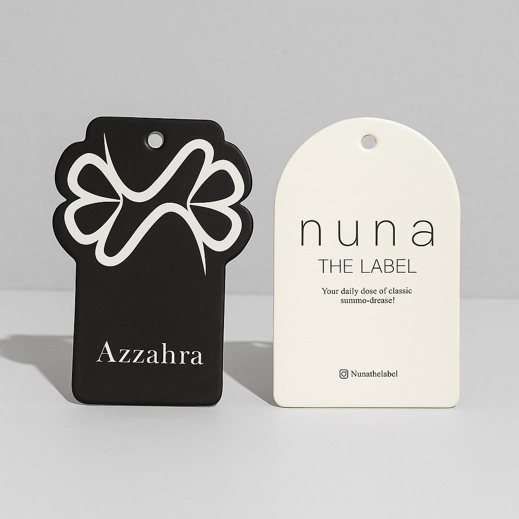 

(Free Design) Hangtag Label Hang tag baju Price Tag full color Tebal