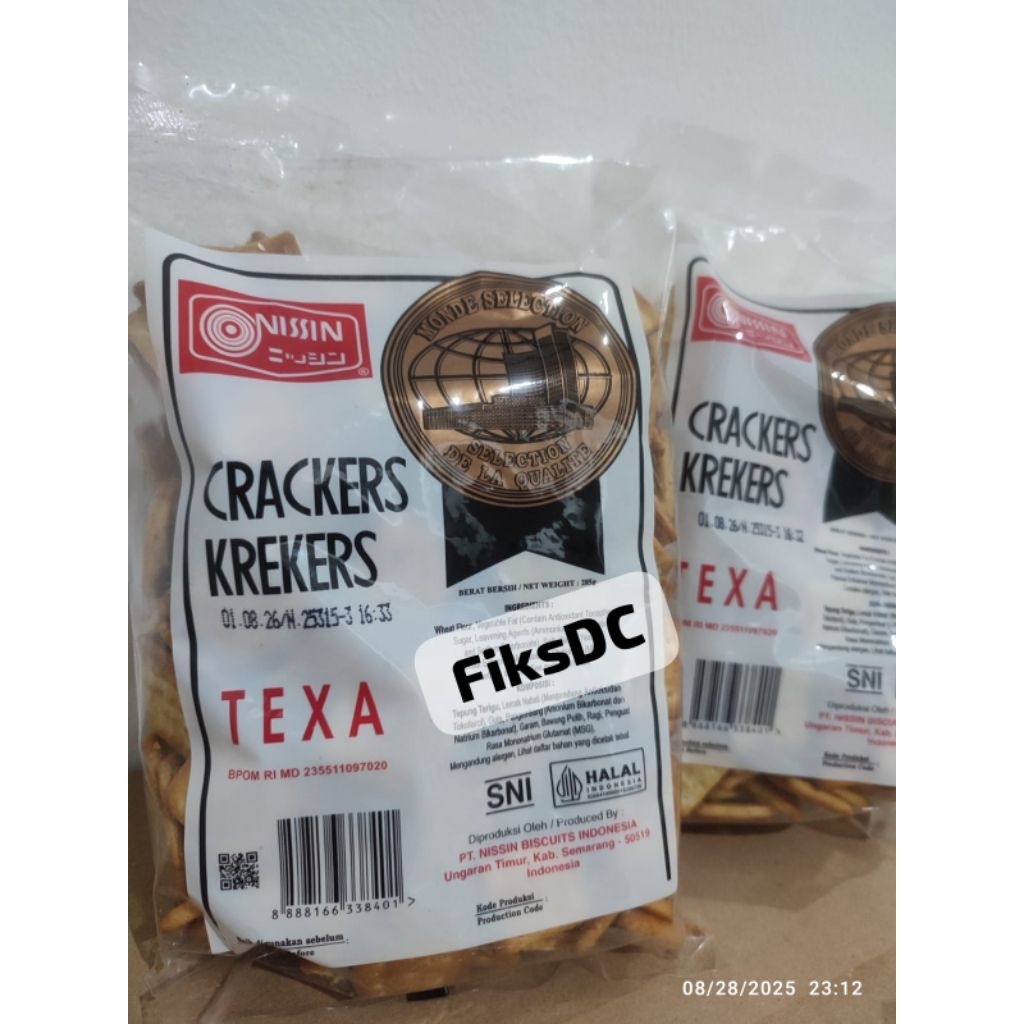 

Nissin Crackers TEXA 300Gr