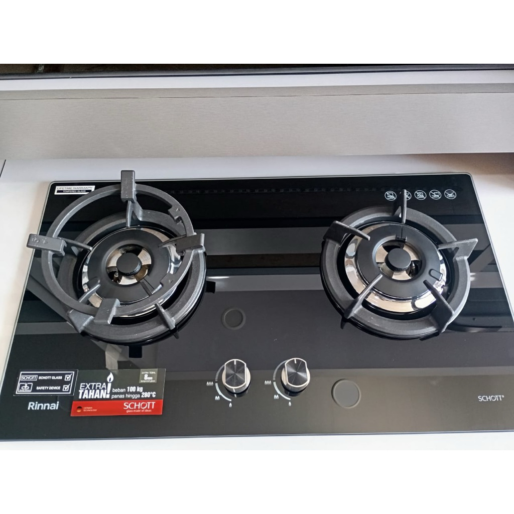 kompor tanam rinnai rb 2gh-c kompor tanam 2 tungku rinnai original