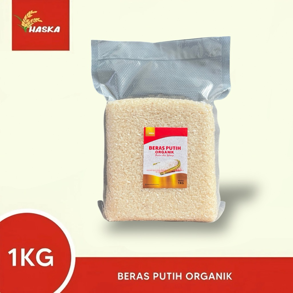 

beras putih organik 1kg - sintanur pulen wangi pandan