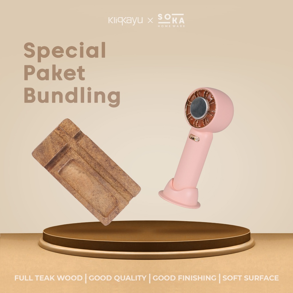 

KLIQKAYU-SET BUNDLE ( 1 Stand Phone + 1 Kipas Angin)| 1 Tempat Phone + 1 Kipas Angin Portabel
