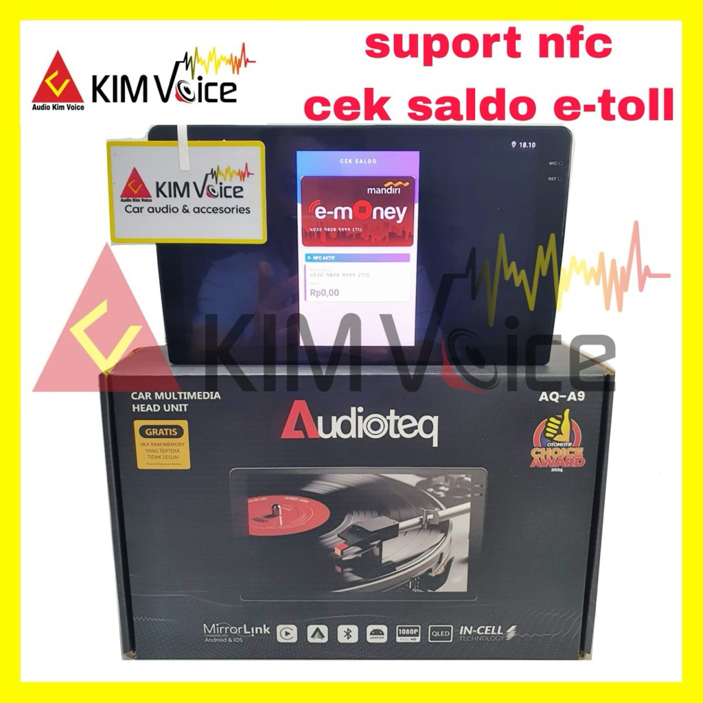 Head Unit Android Audioteq AQ-A9 9 inch 10 inch