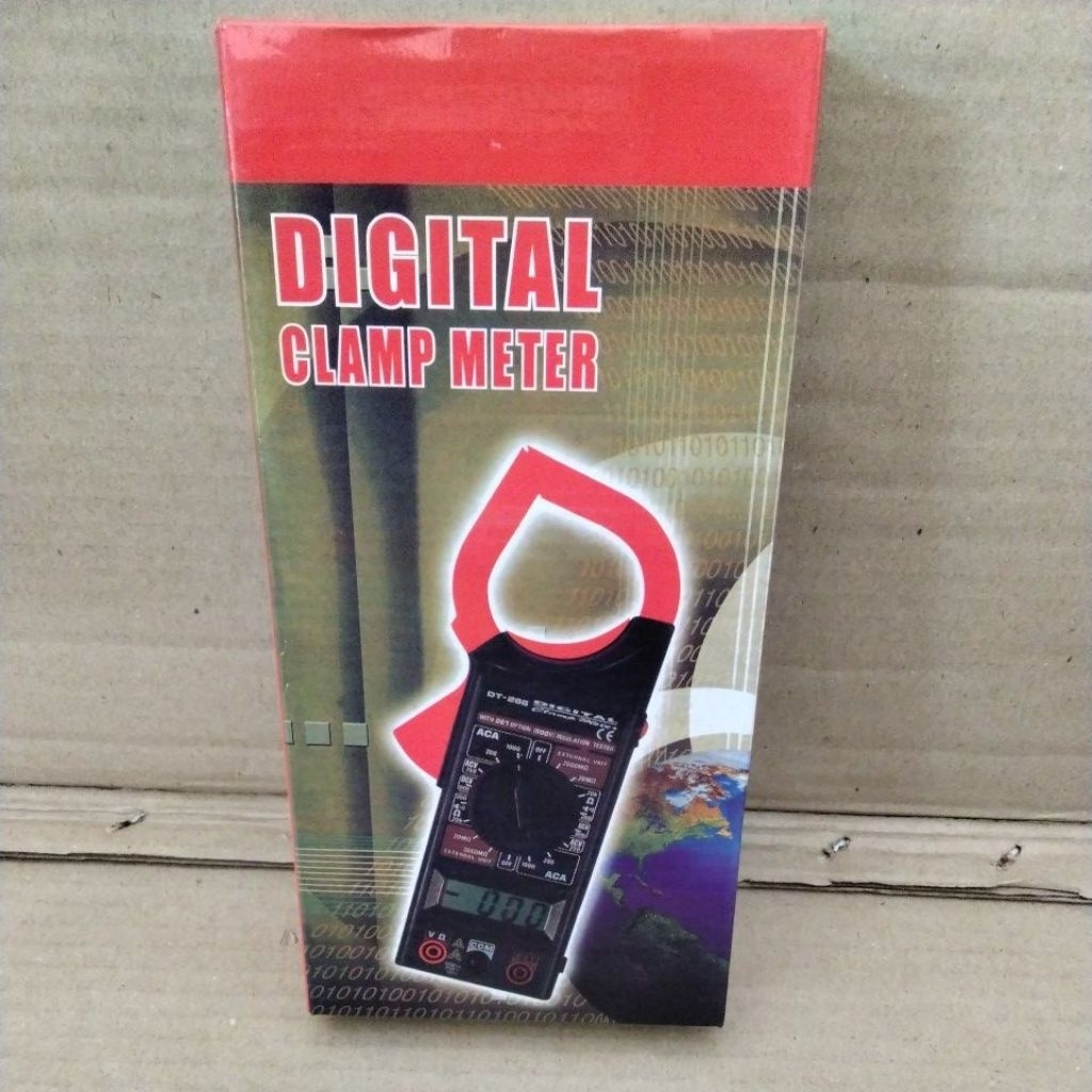 Digital Clamp Meter Tang Ampere Kabel Multitester Ukur Arus Tegangan Listrik AC/DC