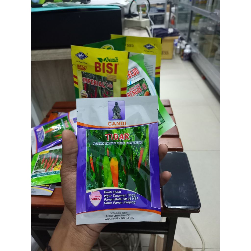 Benih Cabai Rawit TIDAR Cap Candi