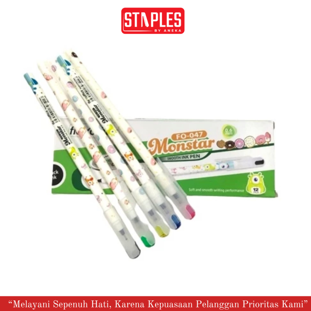 

Pena Ballpoint Monstar Black Flexoffice / Pena FO-047 Smooth Pen 0.6