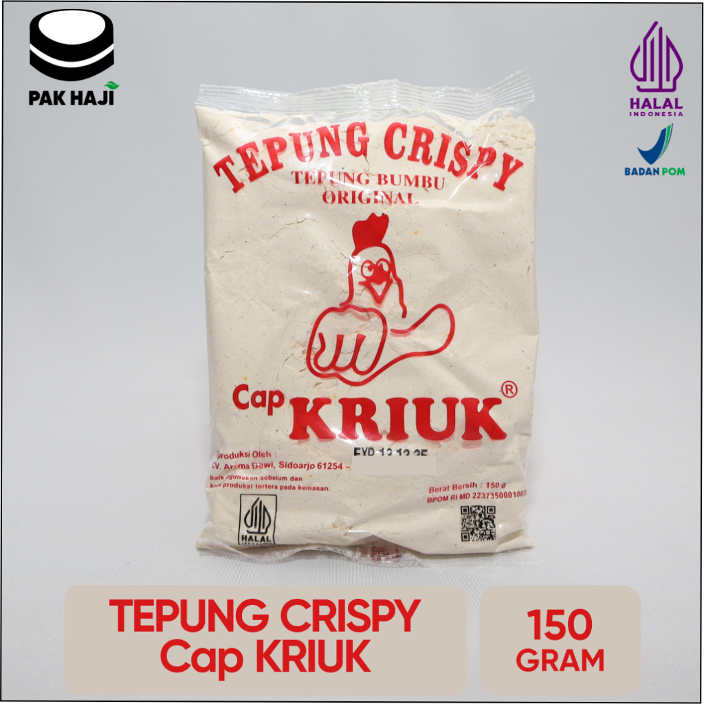 

Tepung Crispy Cap "KRIUK" 150 Gr | Praktis Siap Pakai, Masak Anti Ribet