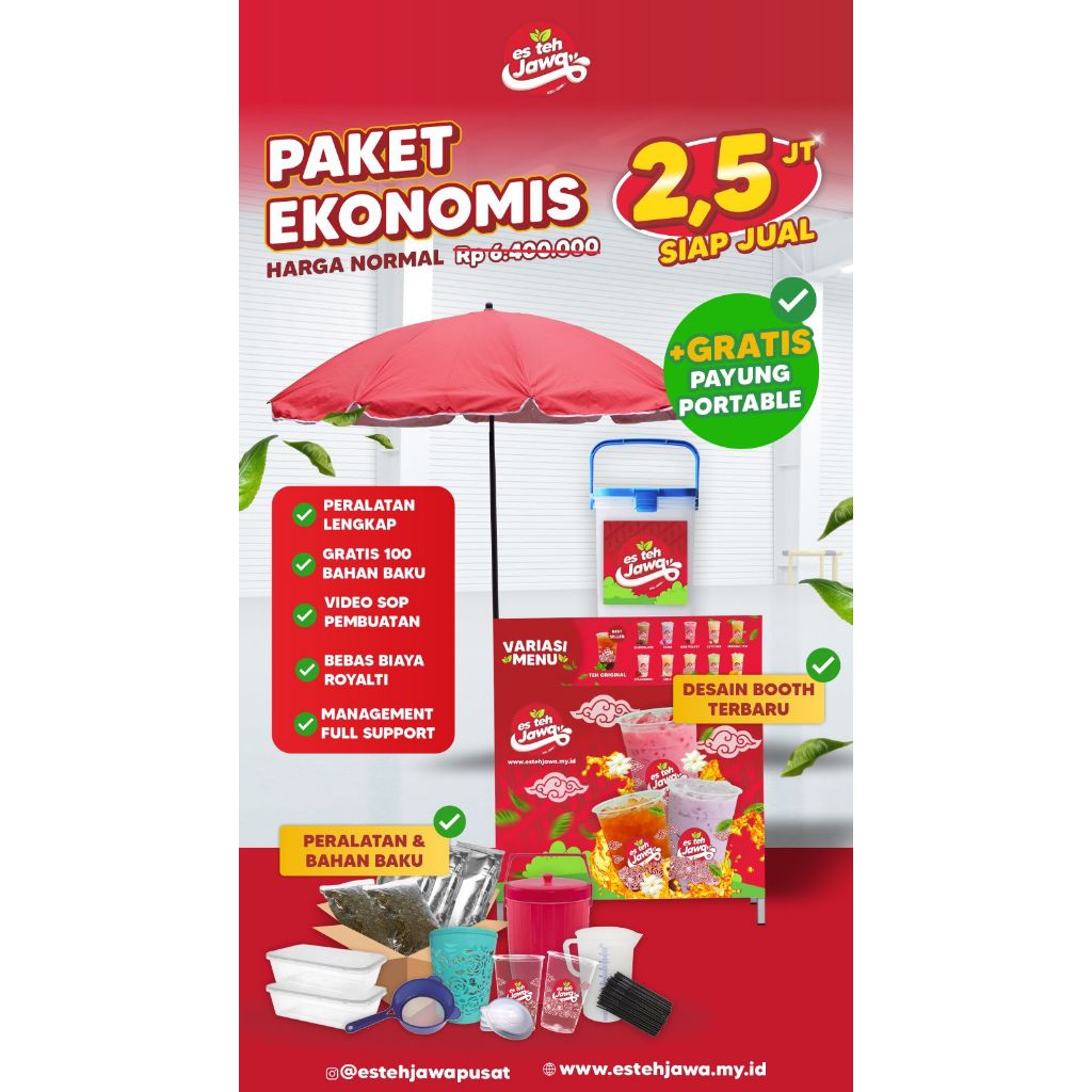 

PAKET EKONOMIS ES TEH JAWA KHUSUS KAK TYAS - BLORA