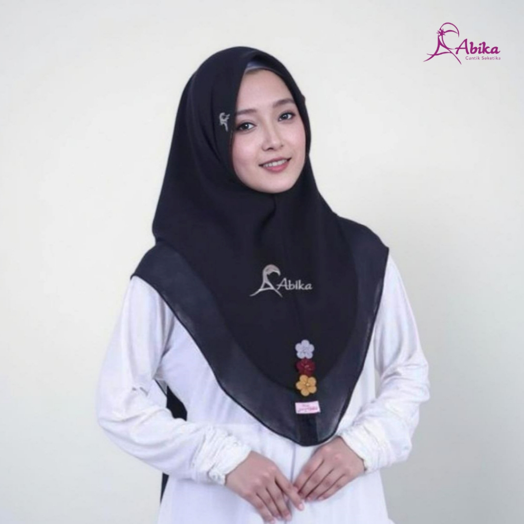 NEW Hijab Abika Khimar Sarah Baby Doll Premium Khimar Dua Layer