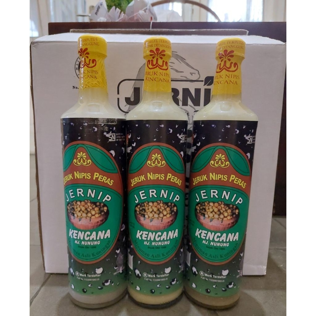 

Jernip/ jeniper/ minuman sirup jeruk nipis peras kencana asli kuningan