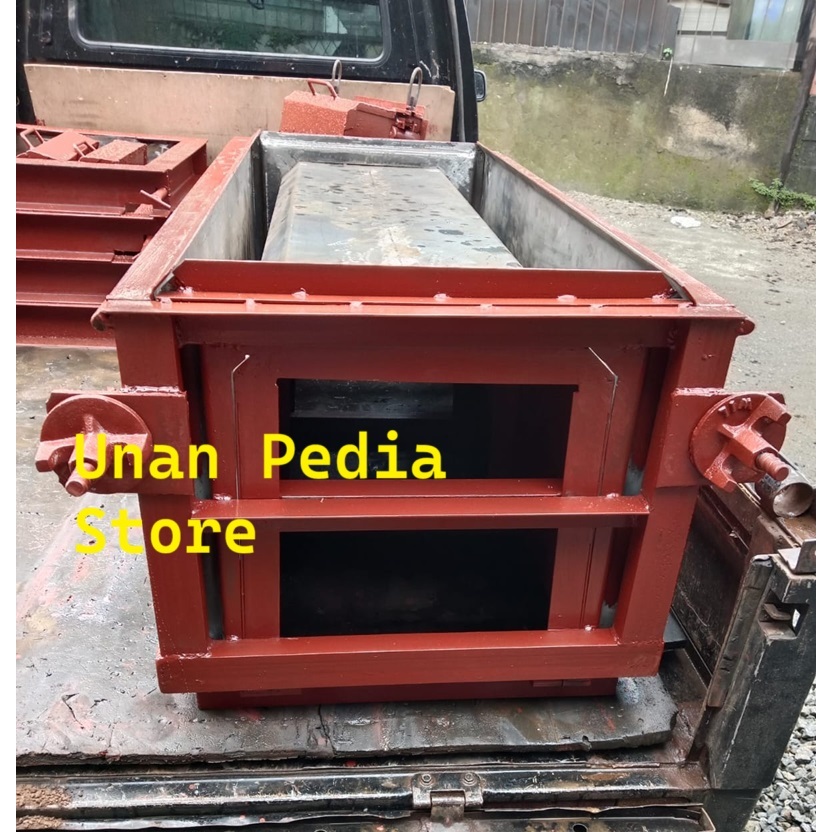 Cetakan Uditch Ukuran 30x30x120 cm - Cetakan Precast U-Ditch Beton - Cetakan Beton U