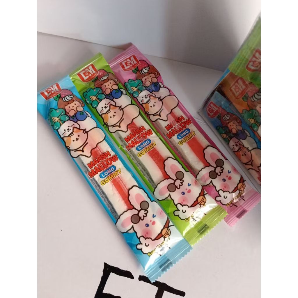 

Marshmallow Long Gummy 30 pcs obral