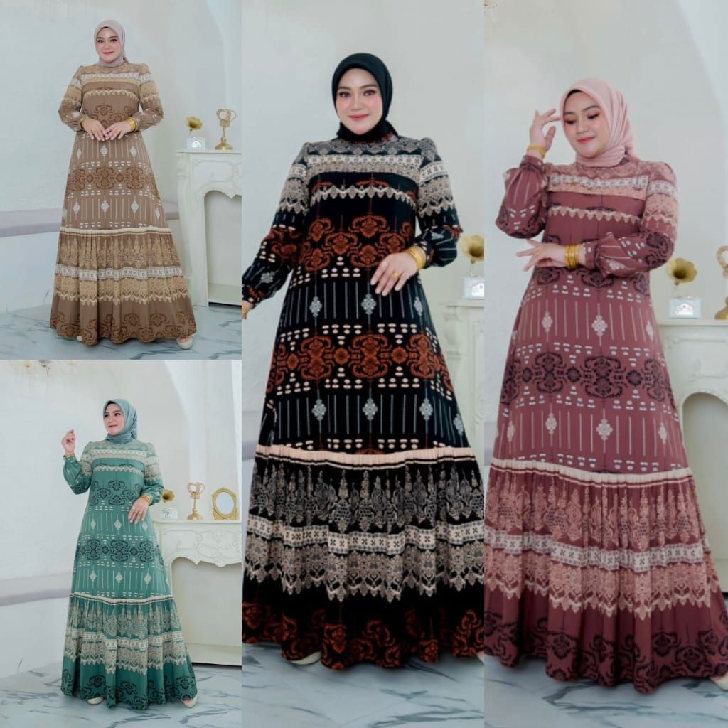 Jangan lupa kirim ulang nomor wa saat order AQDLNEELA IRNA M-XL DRESS GAMIS MODE TERBARU BEST SELLER