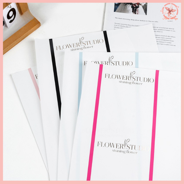 

PACK 10 Kertas Buket Bunga Valentine 45cm X 30cm Matte Solid Flower Wrapping Cellophane KB66