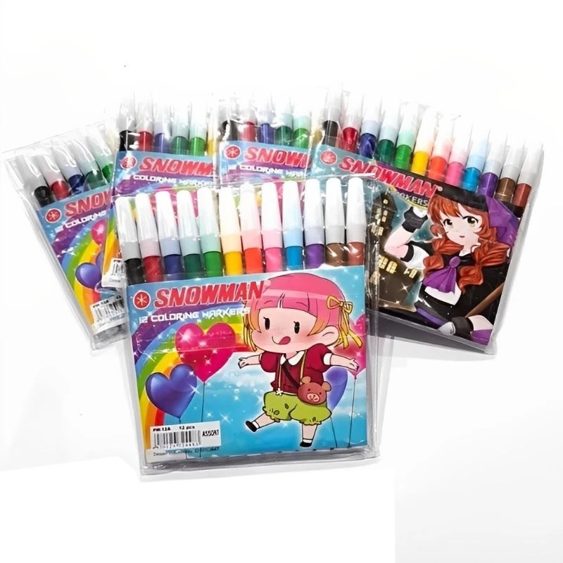 

[KBM] Spidol Snowman Set 12 Warna PW-12A Coloring Marker
