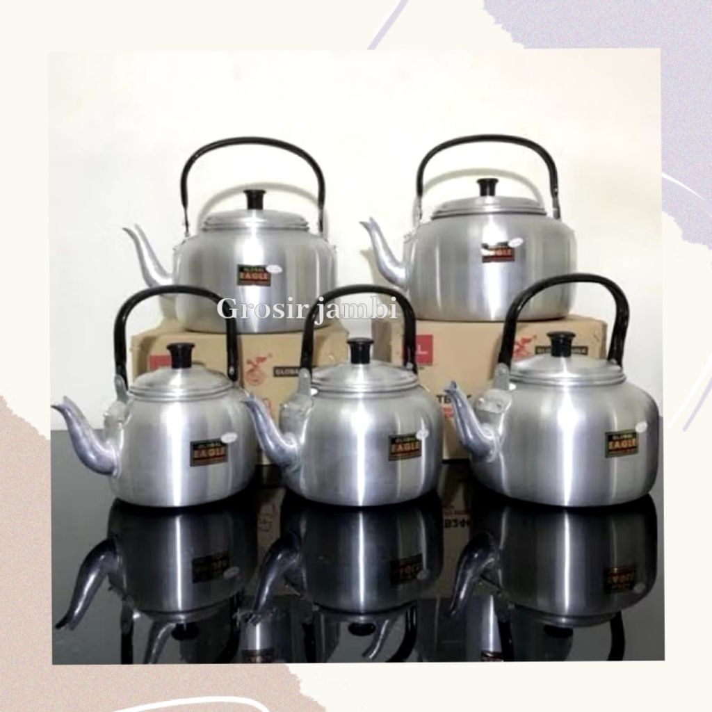 teko air minum alumunium 16 18 20 22 24 teko cor ceret air jadul eagle