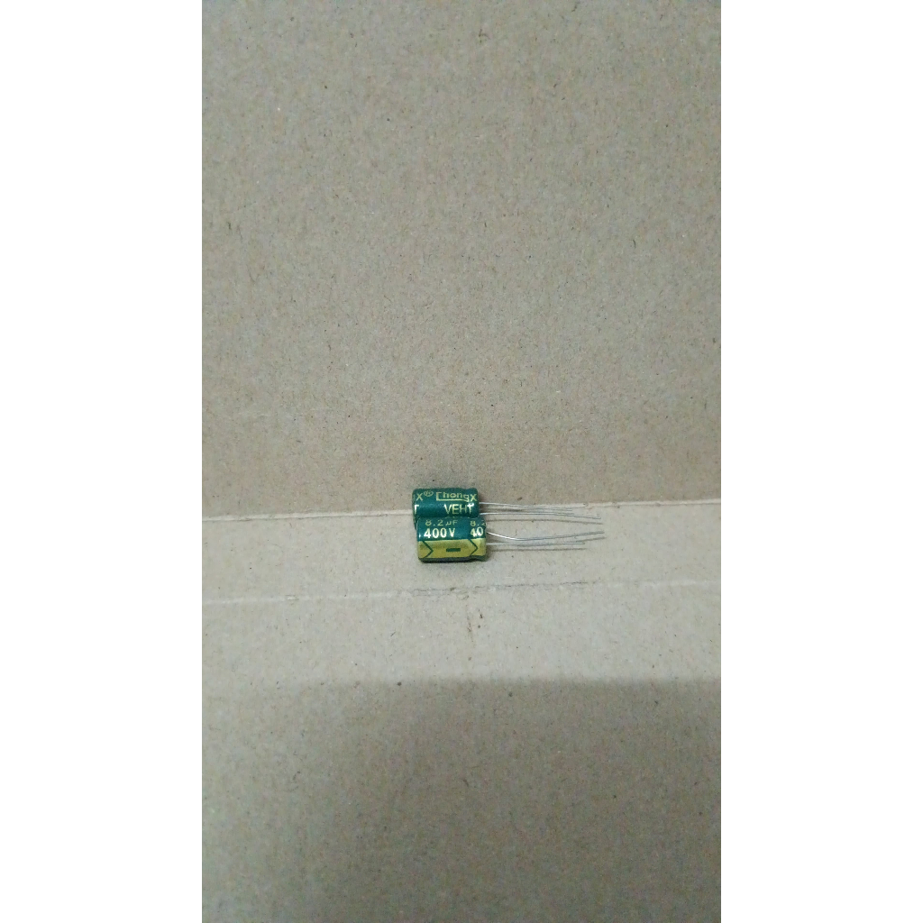 8250 kapasitor elco elko 8.2uf 8,2uf 8u2 8.2 8,2 uf 400v 400volt 400 volt chong chang korea