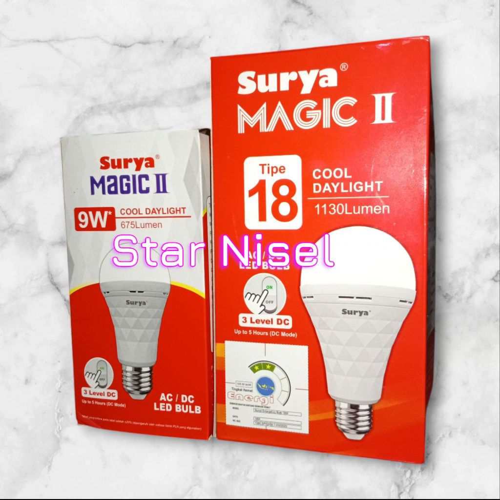 Lampu Led Emergency Surya Magic 9w, 18w